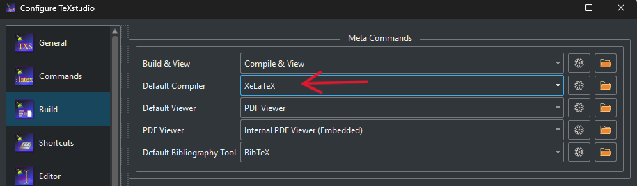 XeLaTeX Configuration